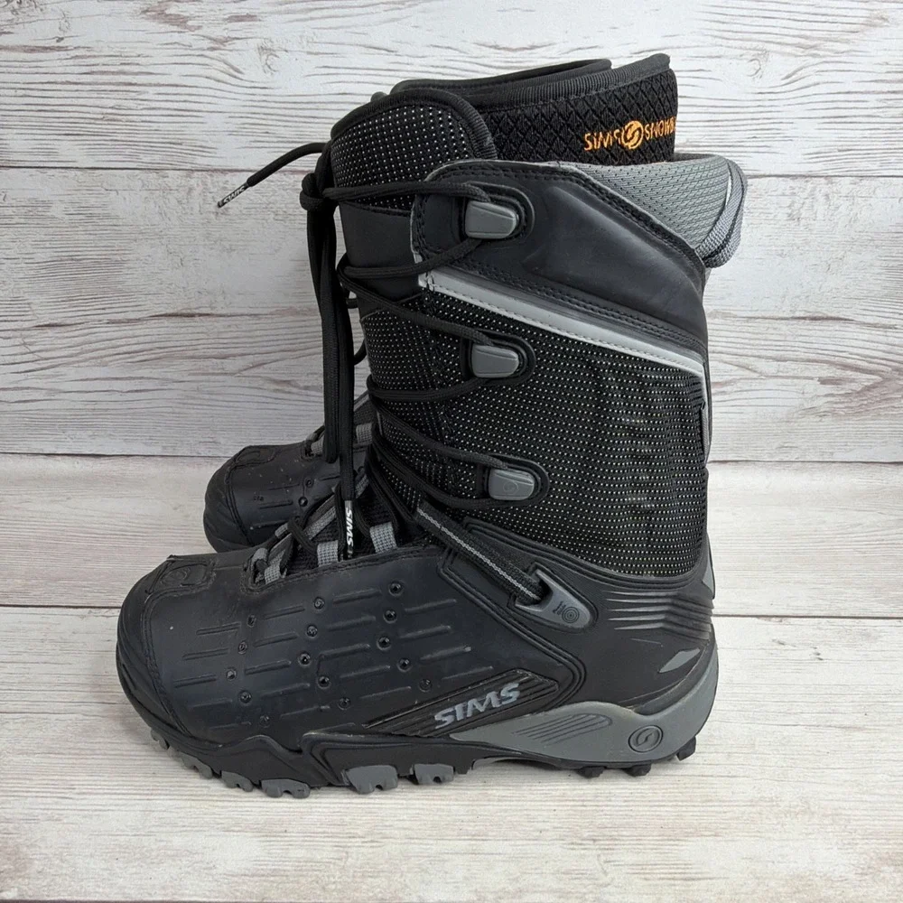 Vintage 2008 SIMS WRATH Snowboard Boots US Men's SIze 10 Excellent!